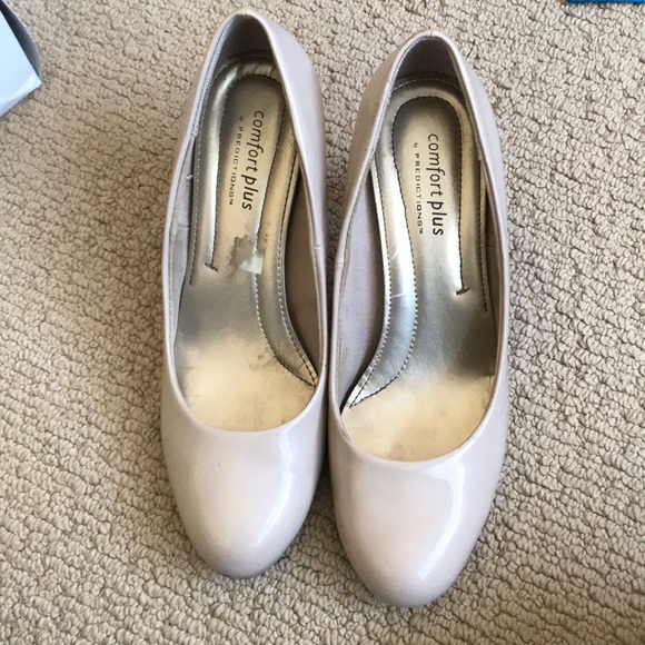 comfort plus by Predictions Shoes - Nude Comfortplus Heels